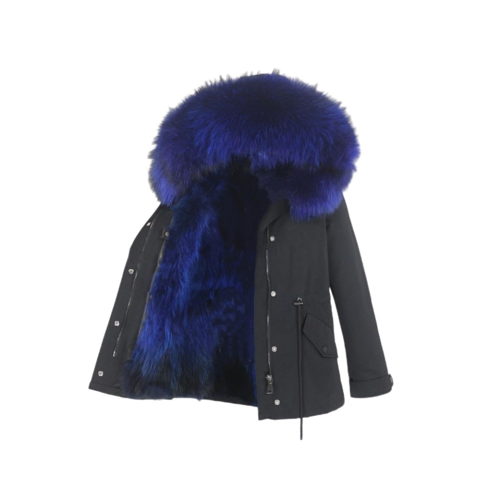Waterproof Parka Real Fox Fur Coat Natural Raccoon Fur Collar Winter Jacket  Women Warm Outerwear Removable : Amazon.ca: Clothing, Shoes \u0026 Accessories