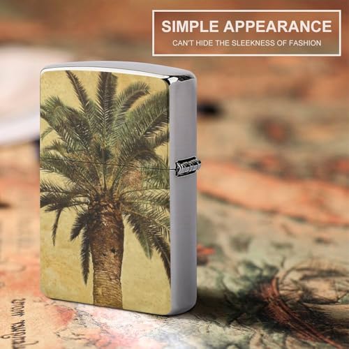 Funda para encendedor estilo tropical de metal clásico miniatura 6