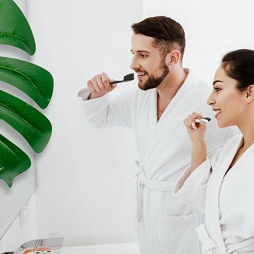 Miniatura 6 de Cepillo de dientes grande de cabeza larga, paquete de 4, cerdas de carbón duras y firmes mejoradas, blanqueamiento de dientes, eliminación de placa,