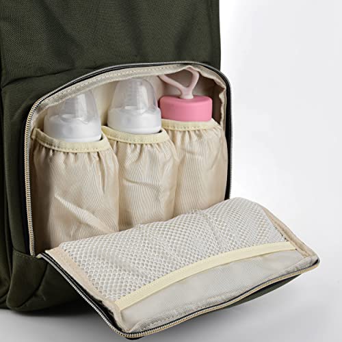Ramhorn Diaper Bag Backpack Multifunction Waterproof Travel Back Pack For Mom Green #TOP2