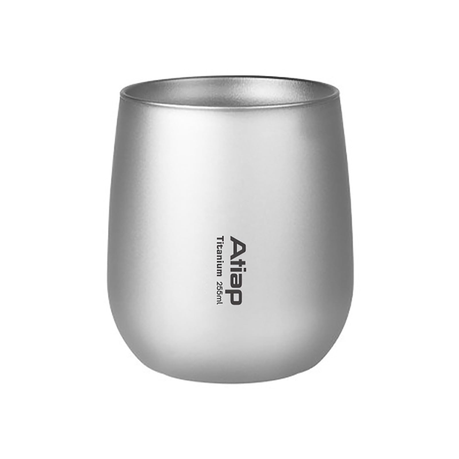 ATiAP 255ml Titanium Tumbler, Sandblasted Ultralight Titanium Cup, Insulated Coffee Tea Mug & Whiskey Wine Glass, Durable Outdoor Drinking Cup for Hiking, Camping, Picnic — image 1