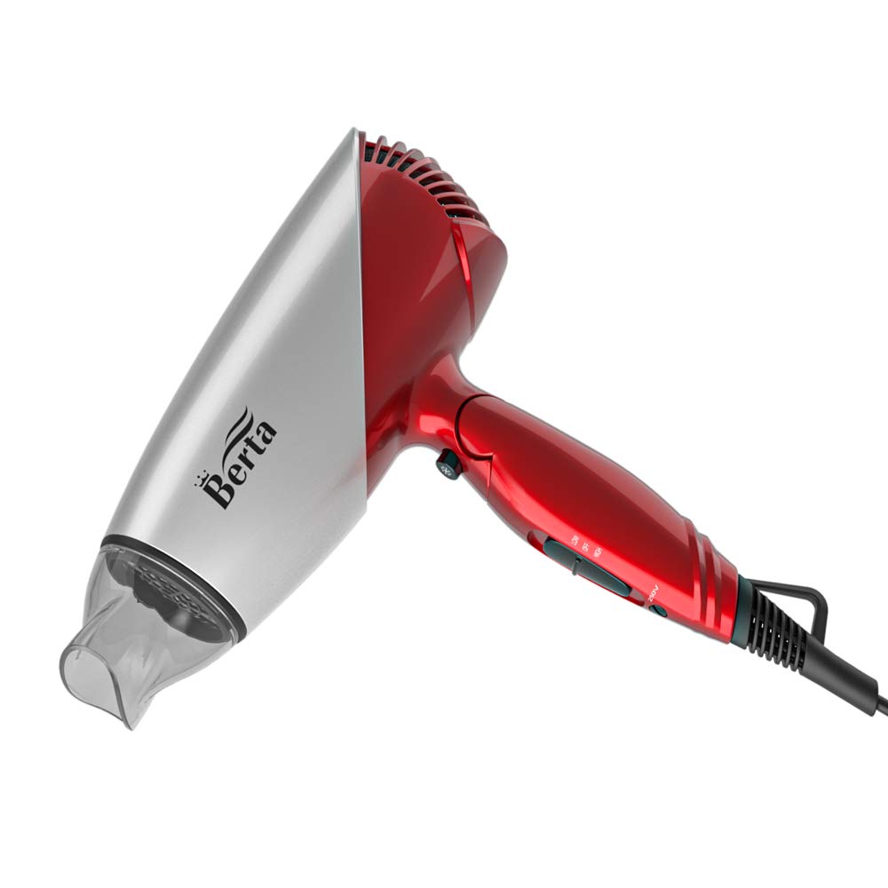 Berta 1875w Folding And Travel Hair Dryer With Negative Ionic