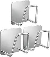 Kit 3 Ganchos Adesivos Inox para Parede – Ganchos Adesivos para Paredes, Banheiro e Cozinha, Gancho Inox Toalha e Bucha Premium InoVibes