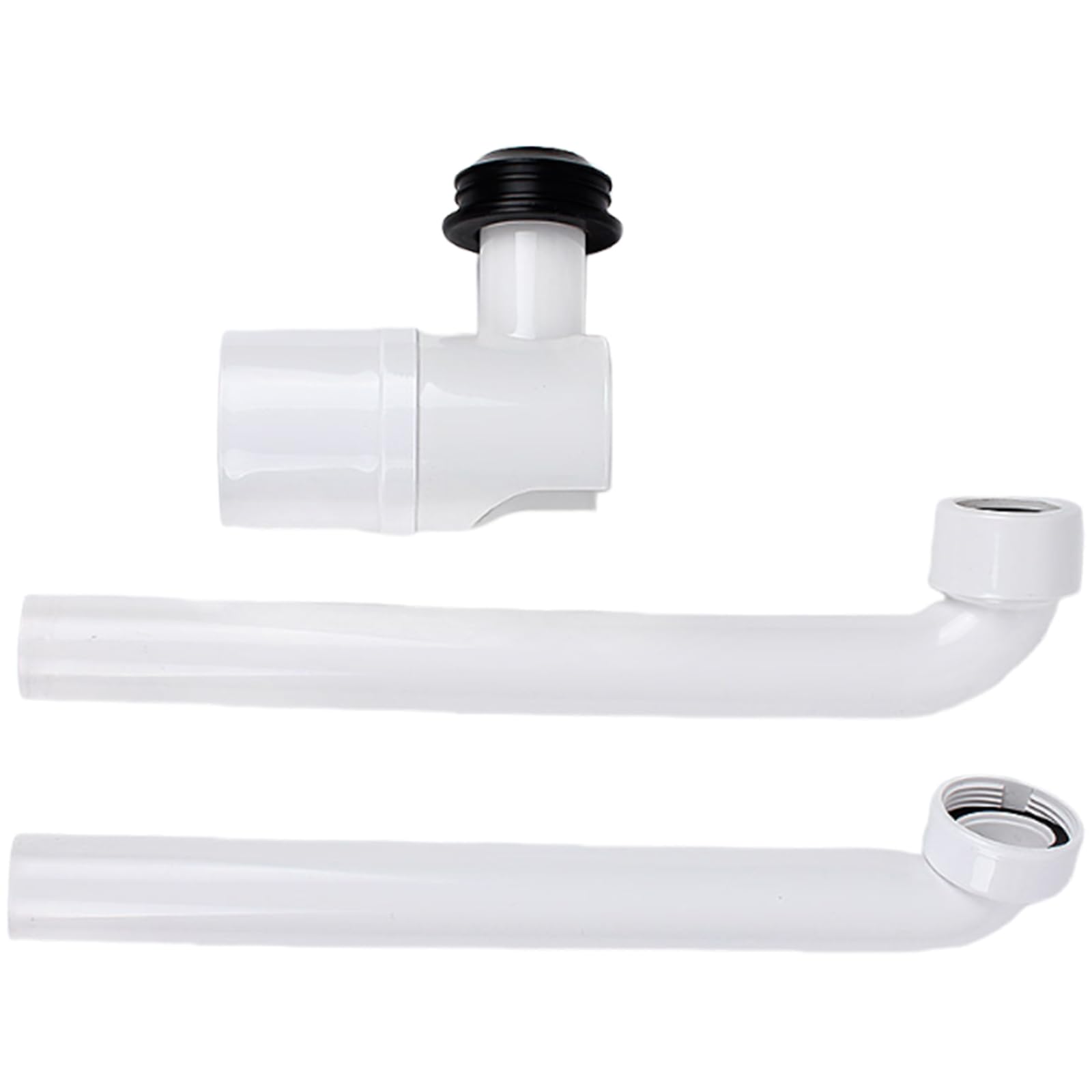 Yhplxyuus White 1 / 4Inch Space Saving Sink Waste Bathroom Adjustable Washbasin Siphon Drain Pipe Drain Pipe