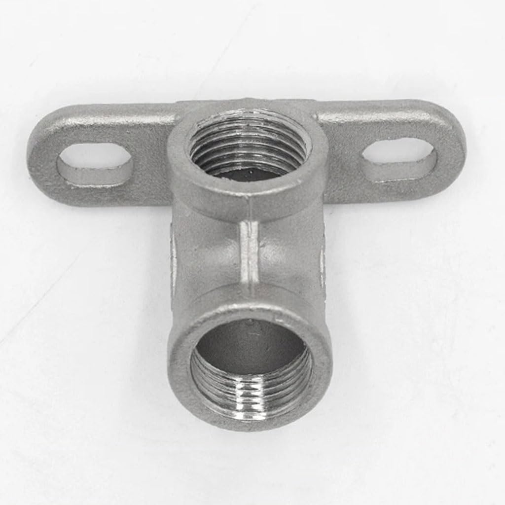 Stainless Steel Pipe Fittings,Stainless Steel Elbow,1pcs 90 Degrees Elbow with Seat，1/2" 3/4" 304 Stainless Steel Elbow Fixed with Base(DN20)(DN20)