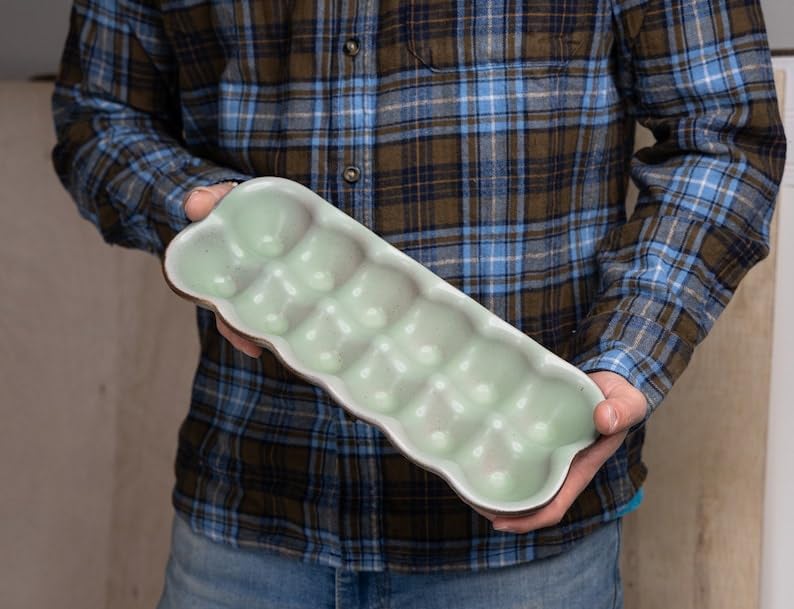 Ceramic Egg Crate-Egg Holder-Handmade Stoneware Tray