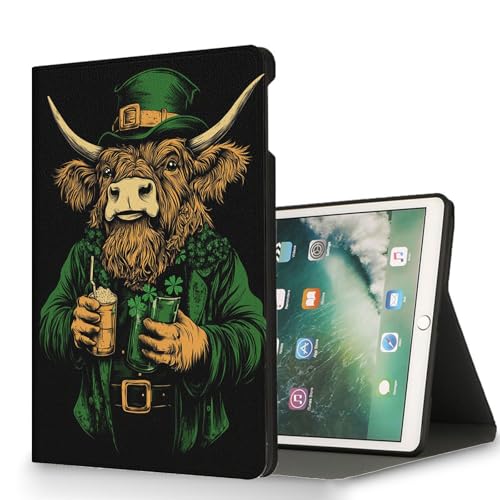 RUUHLJLET for 6" All-New Kindle 10th Generation 2019 Release Tablet Case,Auto Wake/Sleep,Adjustable Stand Protective Cover - Highland Cow