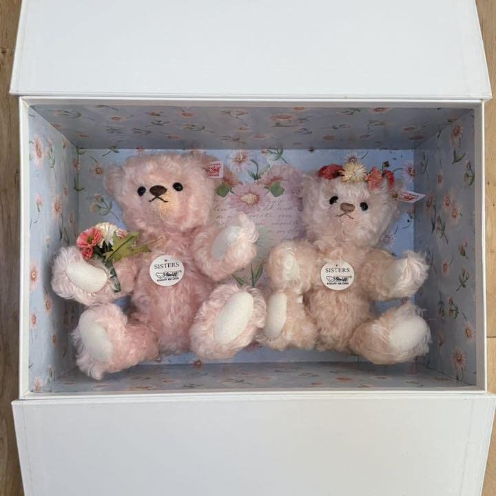 Amazon.co.jp: シュタイフ 日本限定 テディベア シスターズ 22cm