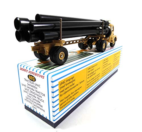 Les six pipelines pour l'Unic saharien miniature de Dinky Toys France