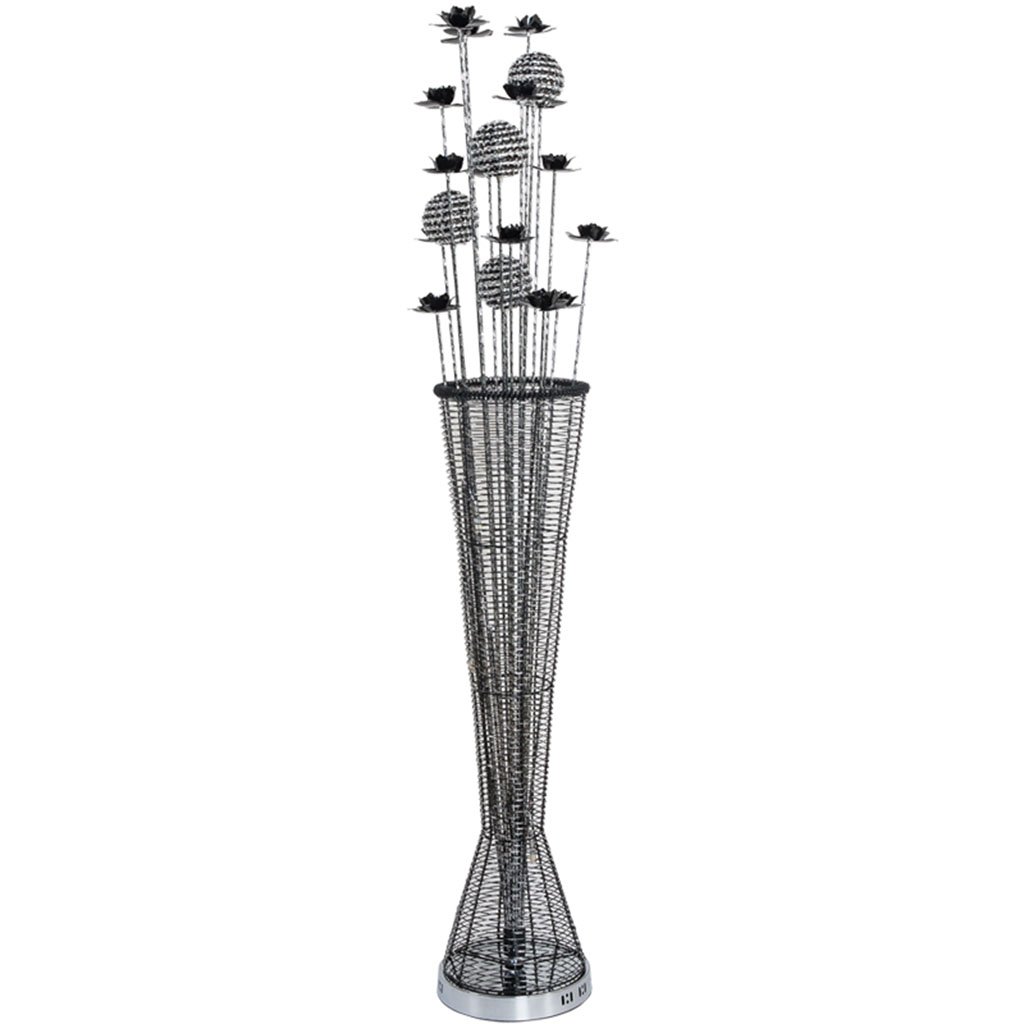 Lampadaire de salon moderne noir en aluminium de haute qualité pour coin lecture