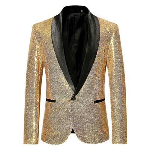 Traje de lentejuelas para hombre con americana y pantalón glam para escenario 7