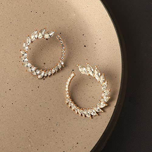 Image of SOHI Hoop Earring For Women and girls, Indo-western Earrings, Fashion Accessories, jewellery for women, Fancy earrings, artificial earrings for ladies