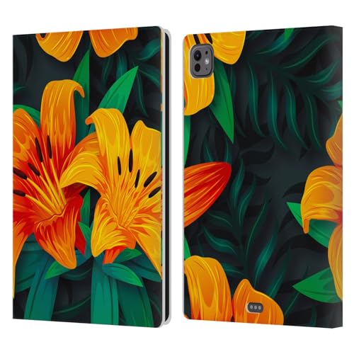 Étui iPad Pro 11 M4 en cuir Haroulita Orange Puissance