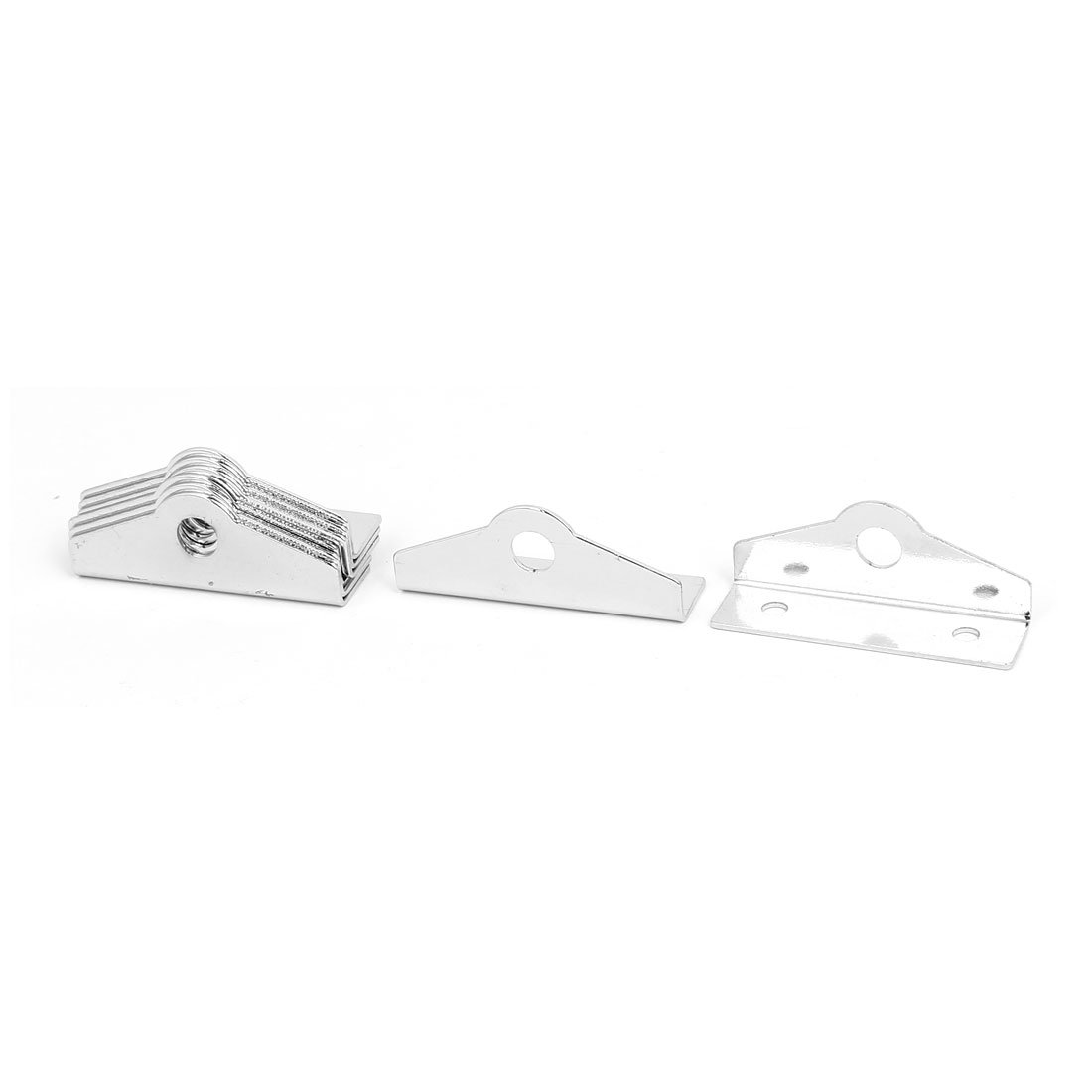 Uxcell Silver Sourcing Map 7Mm Lock Hole Dia Iron Chrome Plated 90 Degree Angled Padlock Locking Eye 8Pcs