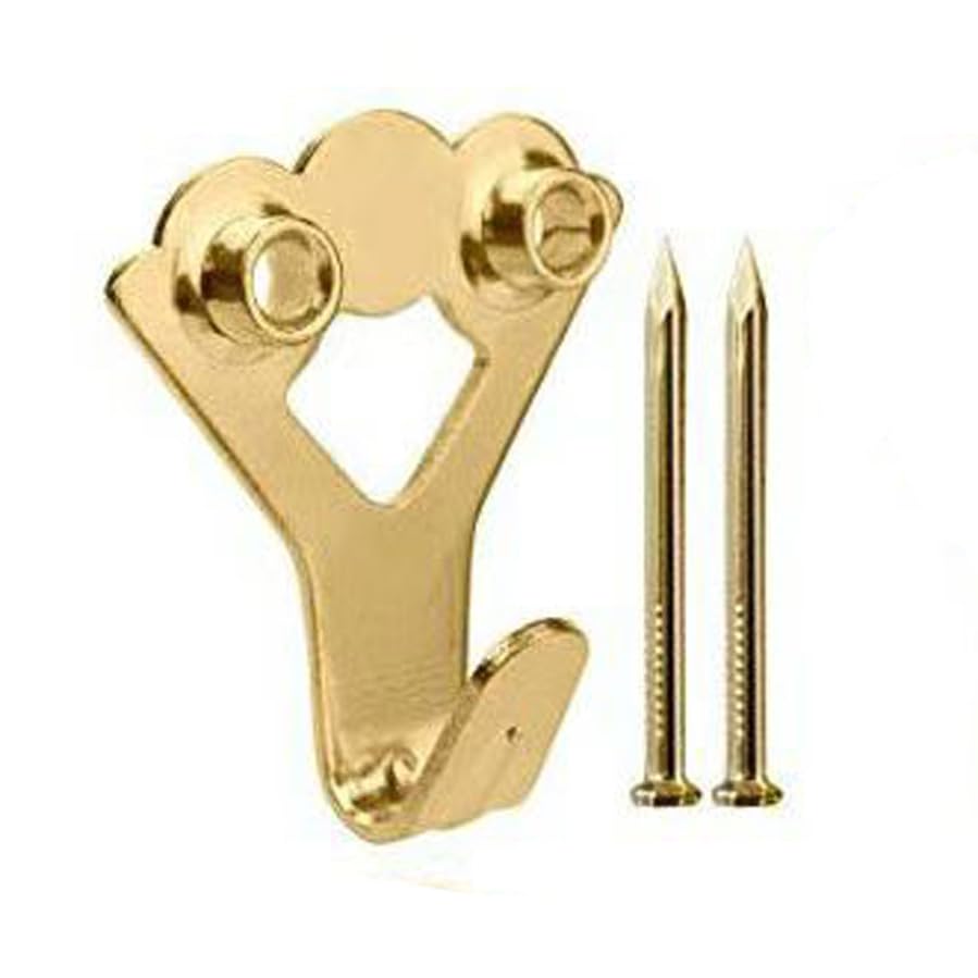 Image of 10Sets Heavy Duty Picture Hangers Kit with Nails Professional Picture Hooks Hangers, 100lb Wall Hangers, Wall Hanging Kit for Drywall /Wooden Office Pictures,House Decoration