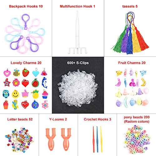VICOVI 11900+ Colorful Rubber Bands Refill Kit with 11000 Bracelet Bands Loom Bracelet Making Kit for Kids Girls Gift