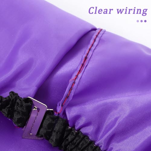 Capa de peluquería impermeable Ciieeo engrosada morada de tafetán para corte de cabello, capa de barbero para estilismo y tratamiento con aceite miniatura 6