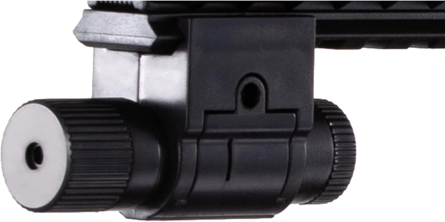 Lightweight M16 Spring Powered Airsoft Rifle with M4 Handguard and Detachable Laser Sight (Color: Black)