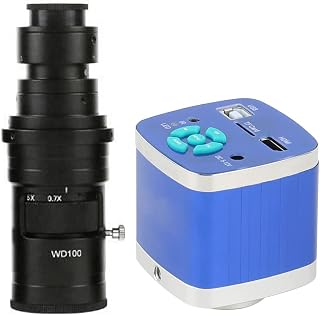 48MP 4K HDMI USB Digital Video Microscope Camera & 200X C-Mount Lens for Smart Phone Repair
