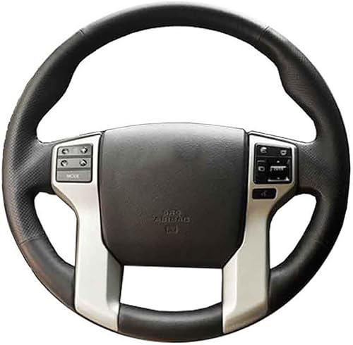Funda para volante de automóvil Toyota Land Cruiser Prado 2010-2015, funda para volante cosida a mano, resistente y duradera