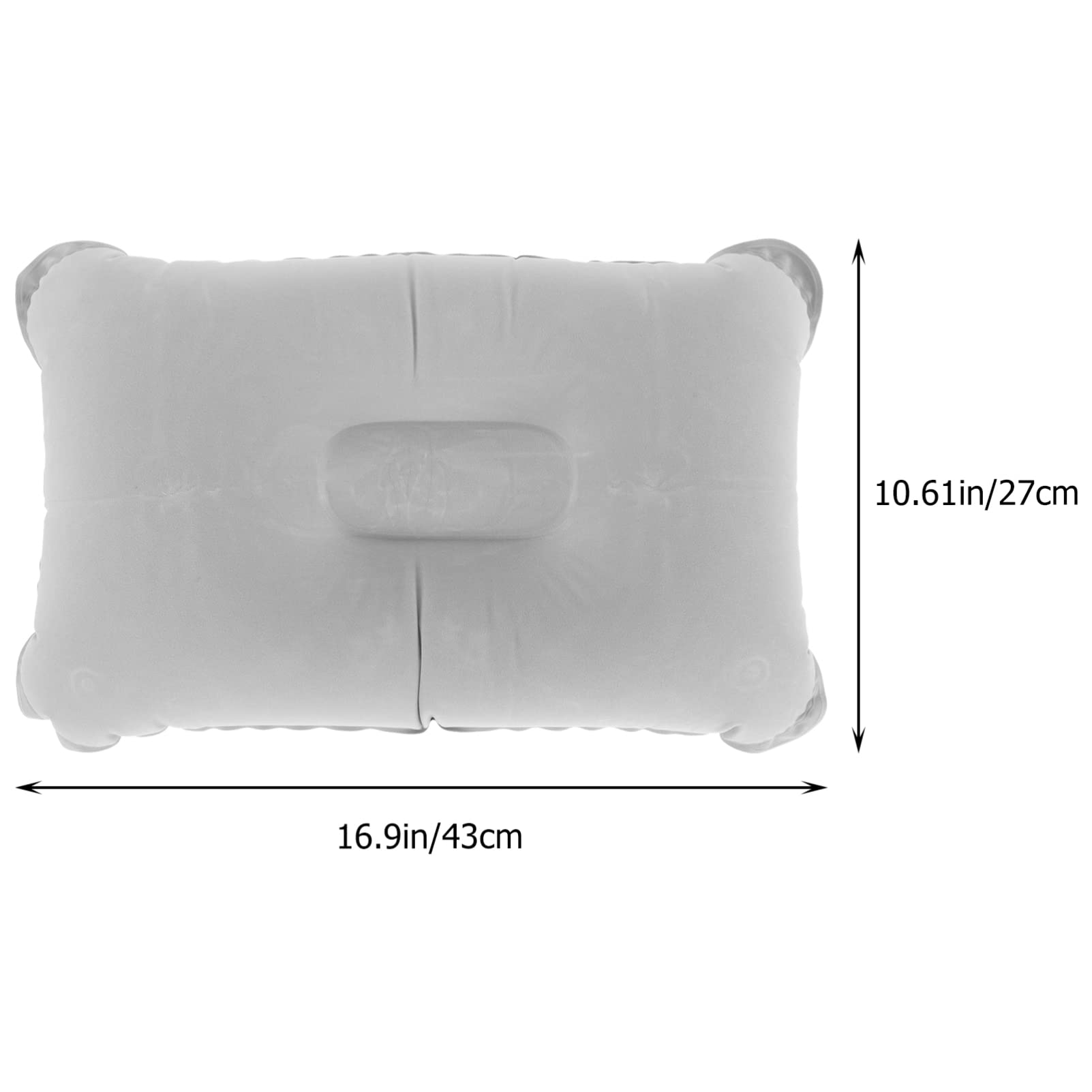 ibasenice 3pcs Square Inflatable Pillow Portable Travel Pillow for Neck Sleep Camping Outdoor Accessory