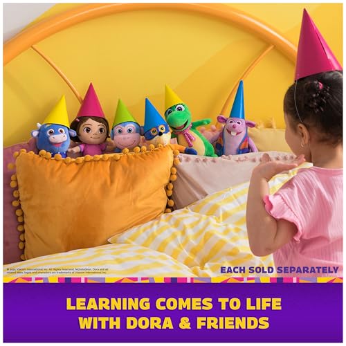 Dora Spin Master 6074187 Offizielle Stiefel, Lernspielzeug, Plüschtier für Kinder ab 3 Jahren, 20 cm