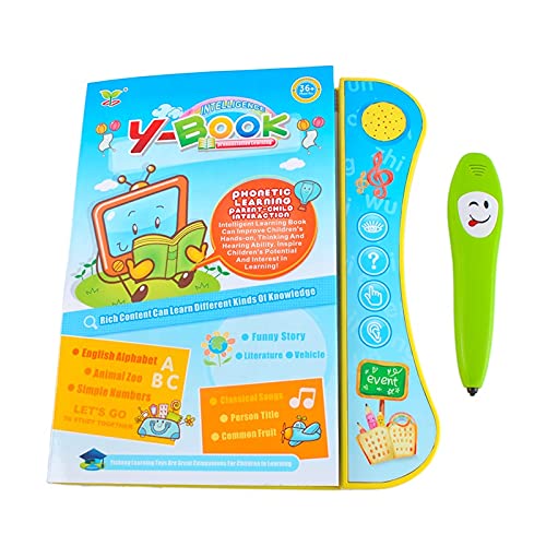 ROKXY Early Learning Sound Book With Smart Logic Pen, English Talk Pen Voice Audio Kids Education Learning Books, With Alphabet, Numbers, Animals, Music, Activity Educational Toys for Children's