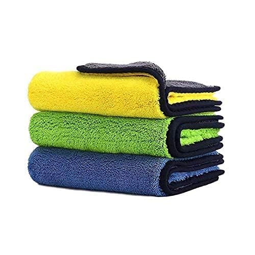 KBS Microfiber Cleaning Cloths for Face Towel Soft Napkin 40x40cms 400 GSMSmall for Men Workout Sports Gym Home, Kitchen, Bathroom Cleaning Accessories Items (Pack of 1) 7 51OLpDWhECL