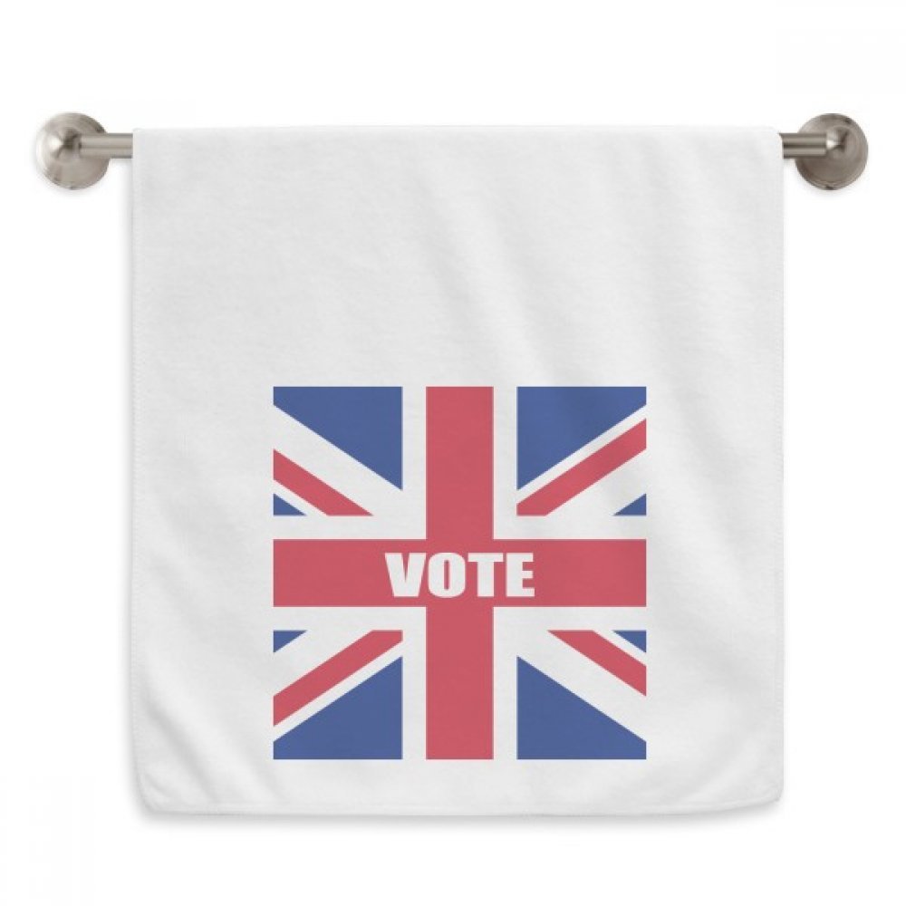 Serviette drapeau Royaume-Uni 33x74 cm blanche pour élections