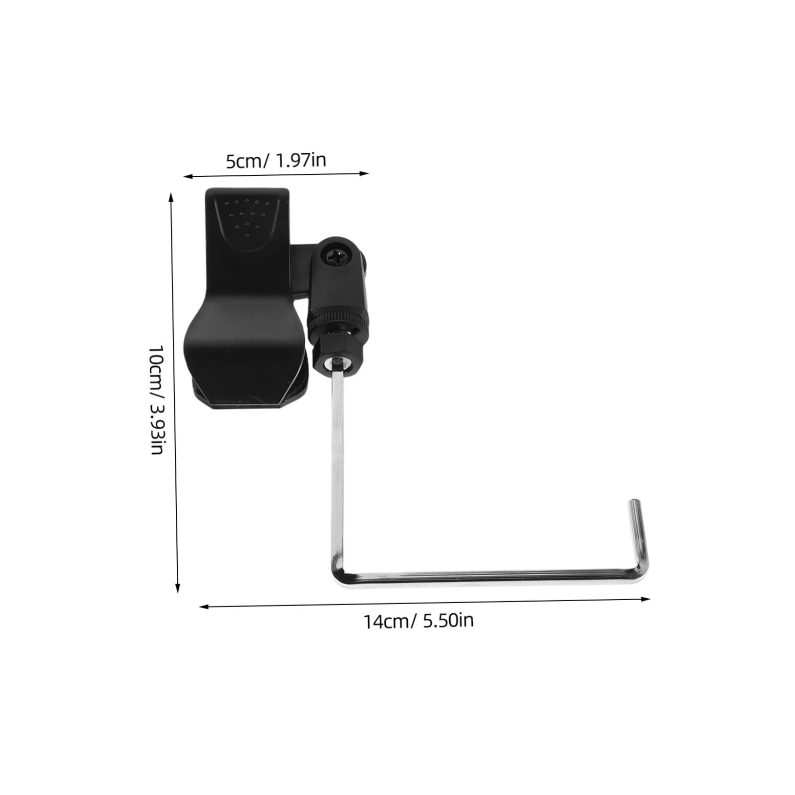 Toyvian Adjustable Saxophone Microphone Clip Secure Holder for Optimal Performance Easy Install Mic Clamp Firm Grip Design for Various Sax Reliable and Durable Microphone Mount