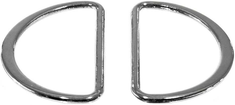 Amazon.com: 10 Pack Metal D-Ring - 2-Inch (50 MM) Satin Nickel Plated ...