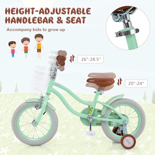 Image of BABY JOY Kids Bike, 12 14 16 18 20 Inch Boys Girls Bike w /Removable Basket