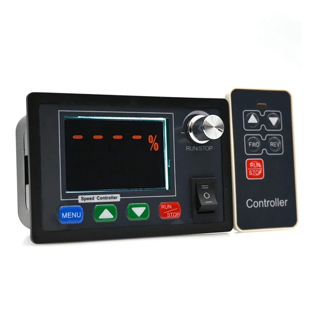 Controlador de Velocidad del Motor DC10-55V 40A PWM Control Remoto Inalámbrico Gobernador del Motor con Escobillas Regulador de Voltaje Inverso Positivo
