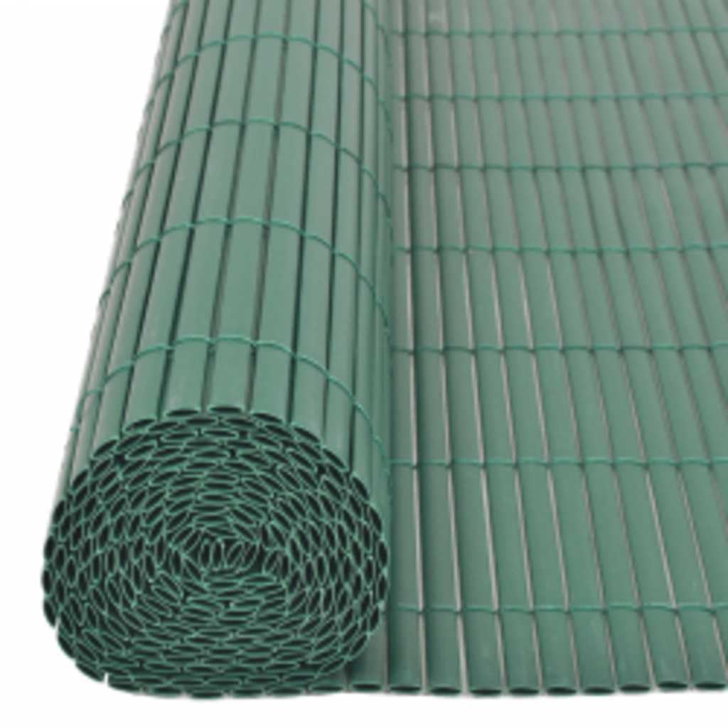 Clôture de jardin double face - 110 x 300 cm - En PVC vert - Résistant aux intempéries - Filet de souris - Pour jardin et terrasse