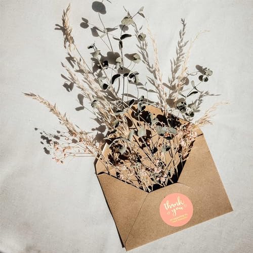 Image of JELLYBABY 3.8 Cm 500 Pcs 1.5In Handmade Tags For Packaging Thank You Labels For Small Business Wedding Birthday Party Envelope Seals Decorative Baking Packaging (Handmade With Love), 500 Labels