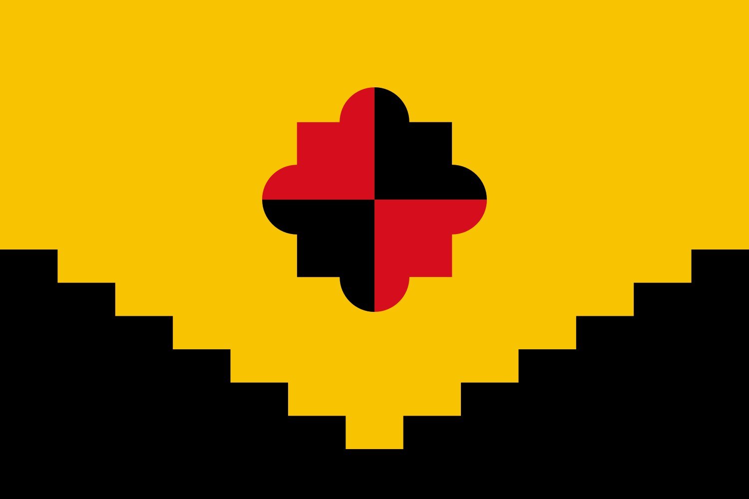 Drapeau Krasnobrodsky de l'oblast de Kemerovo avec finitions premium