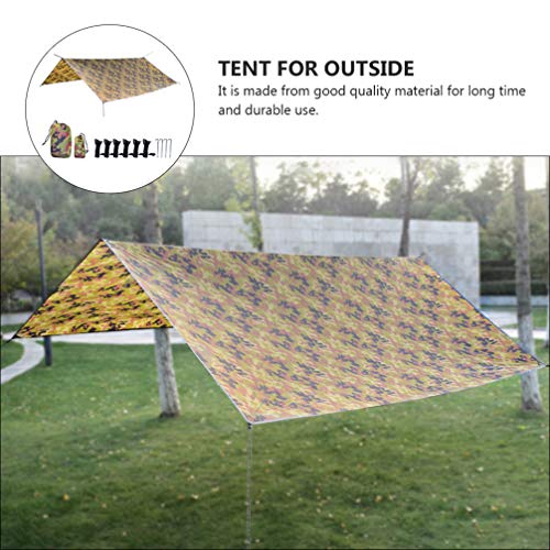 BESPORTBLE Tenda de acampamento, impermeável, portátil, multifuncional, tapete de piquenique, abrigo