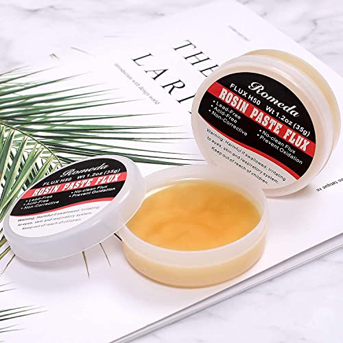 Image of 4 Jar Solder Flux, Flux for Soldering, Rosin Soldering Flux Paste for Lead-Free Electronics Soldering and Soldering DIY (1.2oz /35g in a Jar)