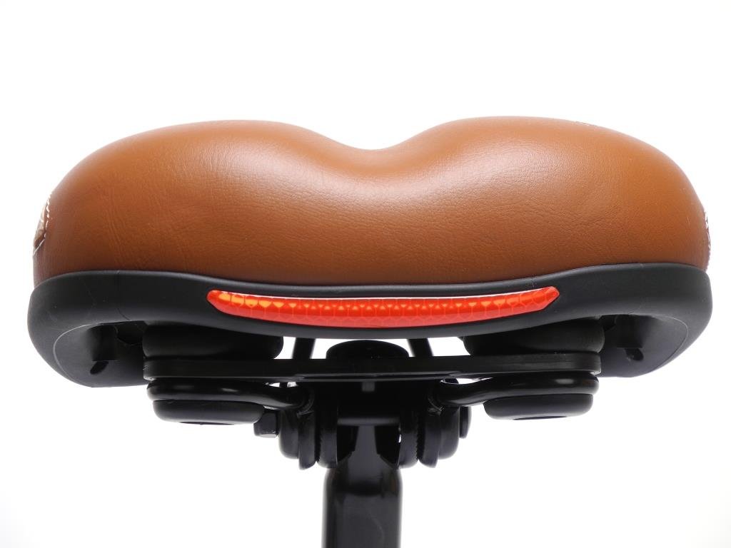 fahrradsattel braun weich Fahrrad Sattel Damen Herren City Sitz bequem mit Reflektionsstreifen ohne KLOBEN Sport & Freizeit Color:the Whaler e-24 Terry Fisio Gel Max E-Trekking