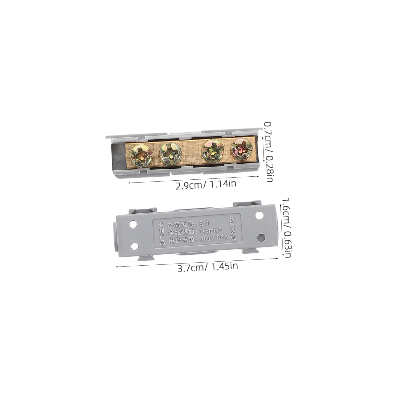PRETYZOOM Efficient Wire Terminal Pack Solderless Connectors Mini Square Jumper for Quick Wiring Clamp and Insulate for Electrical Appliances