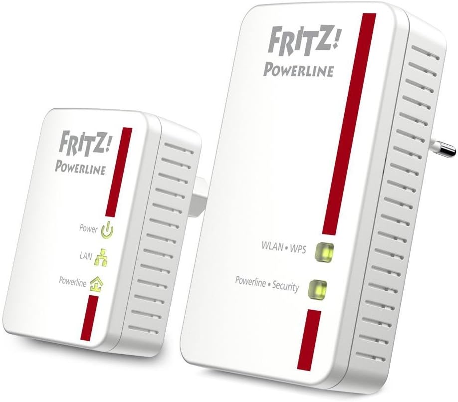 AVM FRITZ!Powerline 540E WLAN Set (500 MBit/s WLAN-Access Point Fast-Ethernet-LAN)