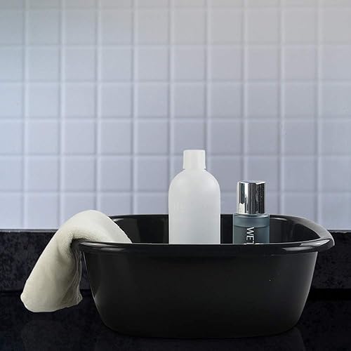 Miniatura 6 de Kekow Paquete de 4 bandejas pequeñas para lavabo, 8 cuartos de galón de color negro