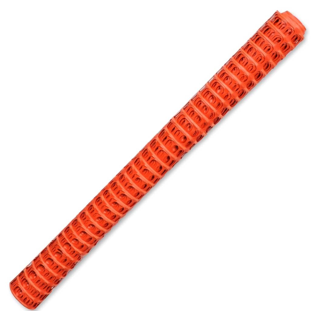 Clôture de Sécurité Orange 1 x 50 m, Filet de Balisage en Polyéthylène HDPE pour Chantier, Jardin et Travaux, Barrière de Protection Flexible et Haute Visibilité, Maille 90 x 26 mm