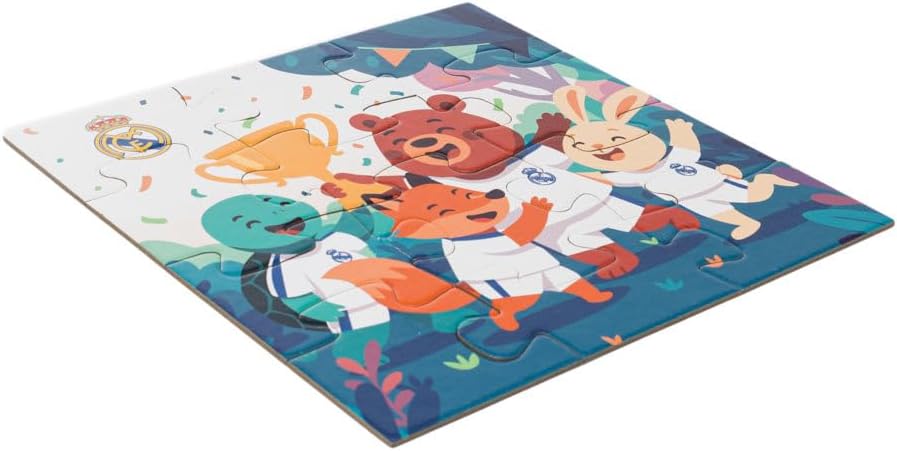 Real Madrid Jigsaw Puzzle | 12 Pieces | Kids Puzzle Inspired by Club Achievements | Promotes Coordination, Observation and Family Play | Children +2 Years | Official License