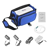 TOPQSC Generador de Concentrador de Oxígeno Portátil,Purificador de Aire de Oxígeno de Alta Pureza Del 90%, Para Uso Doméstico y Hospitalario (TP-B1)
