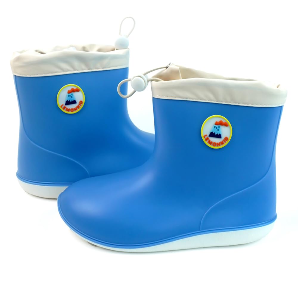 Little Surprise Box Blue & White Band Rubber Rain Gumboots for kids-29EU - Image 5 thumbnail