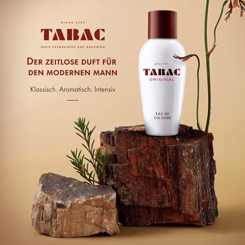 2. Bild von TABAC ORIGINAL Eau de Cologne für Herren: Klassischer Männerduft mit Moschus und Ambra, markanter Herrenduft mit herb-frischen Akzenten und holzig-würzigen Aromen, Made in Germany, 300 ml Splash 300 ml (1er Pack)