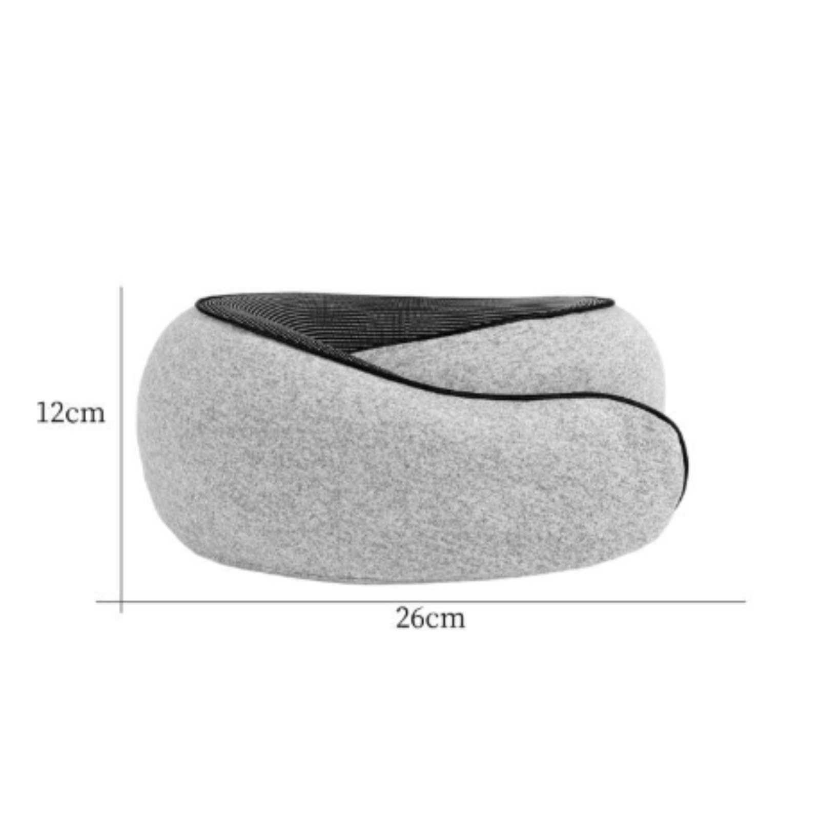 Reisekissen Nackenkissen Flugzeug U-förmiges Baumwollkissen, Tragbare Nackenstütze Mit Langsamer Rückstellkraft Reiseutensilien(Pink,2pcs)