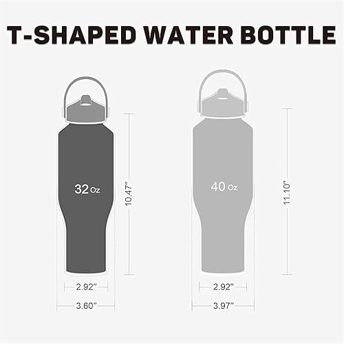 Miniatura 2 de Botella de agua de 32 onzas aislada con popote, botellas de agua a prueba de fugas, botella de agua para hombre, acero inoxidable para gimnasio,
