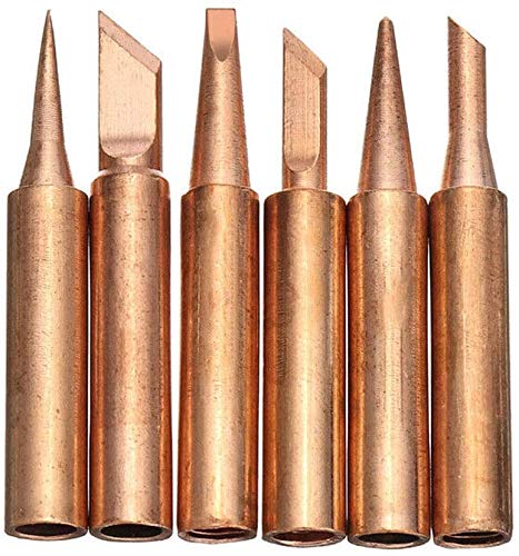 12pcs 900M-T Series Soldering Iron Tips, Bestgle Pure Copper Soldering Tips Replacement for Precision Welding – Compatible with Hakko, TENMA, ATTEN, Quick, Aoyue, Yihua Solder Station